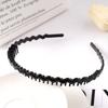 Matte Black Hair Hoop Non-Slip HairBand Female All-Match Press Hair Head Buckle Bezel Headband Girl Serrated Hair Accessories