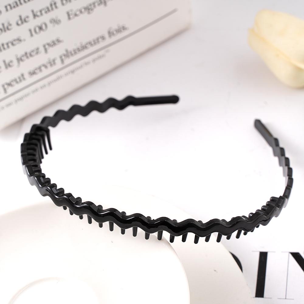 Matte Black Hair Hoop Non-Slip HairBand Female All-Match Press Hair Head Buckle Bezel Headband Girl Serrated Hair Accessories