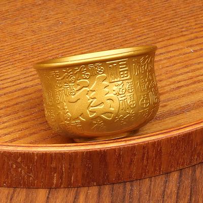 Legerad hushållsteekopp för kopp Baifu en kopp metallhantverk presenter små presenter heminredning