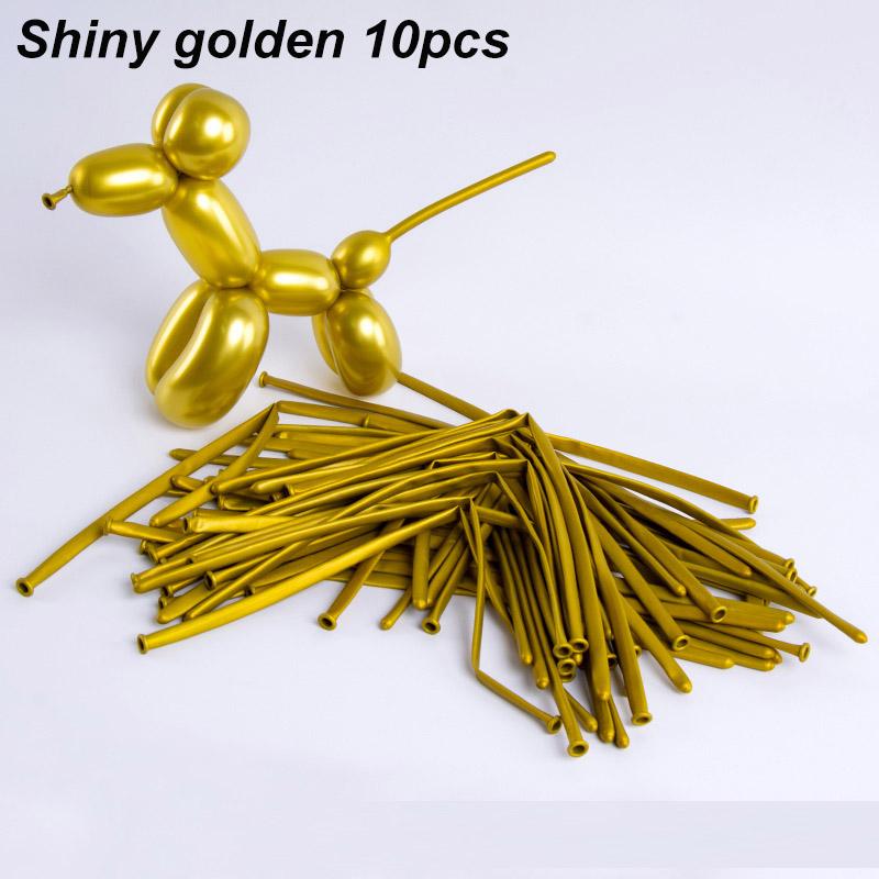 

20/50/100 шт. Игрушечные золотые волшебные полоски воздушных шаров, длинные перламутровые металлические латексные шары, толстые металлические шары для украшения дня рождения 20 pcs