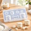 Assorted-Cavity Dog Casting Mould with Pet-Themed Motifs and Flexible Construction for Candle and Resin Craft Projects