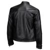 Men's Trendy American Stand-Collar Faux Leather Motorcycle Jacket with British and Korean Style