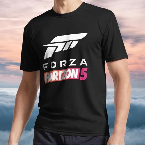 Новая Футболка Forza Horizon Логотип Белая Активный Логотип Футболка Смешная Размер от S до 5XL S