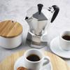 BHBL Iconic Espresso Maker, Makes Real Italian Coffee, Moka Pot , Aluminium, Silver Coffee Pot