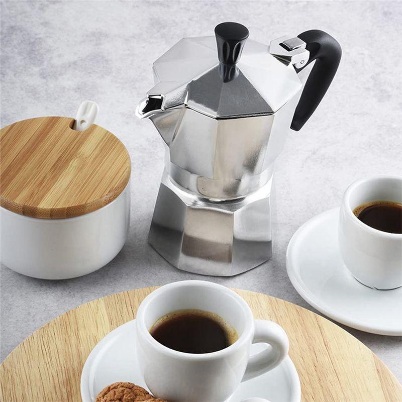 

BHBL Iconic Espresso Maker, Makes Real Italian Coffee, Moka Pot , Aluminium, Silver Coffee Pot China Mainland
