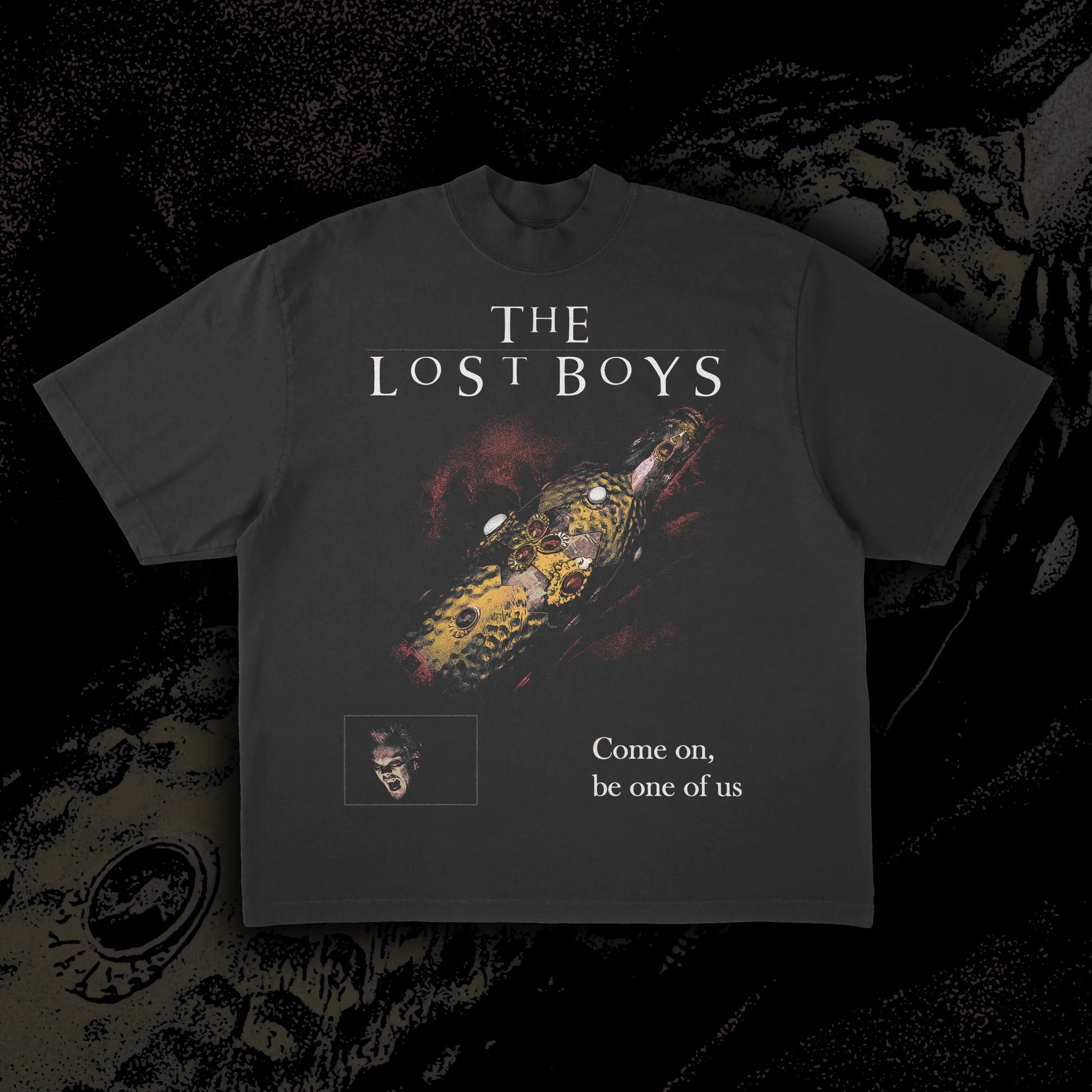 

The Lost Boys Printed Short Sleeved Shirt Men Women Summer Pure Cotton Comfortable Loose and Fashionable Round Neck Tshirt Top 4XL