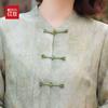 Hodo Women's Chinese Style Floral Mid-Sleeve Top