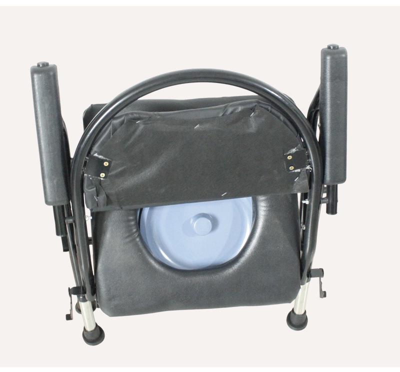 Adjustable Foldable Elderly Bathing Commode Chair