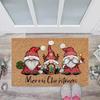 Christmas Rug New Year's  Decoration Anti Slip Entrance Flooring Carpet Floor Deacoration Cartoon Pattern Mat Home Carpet