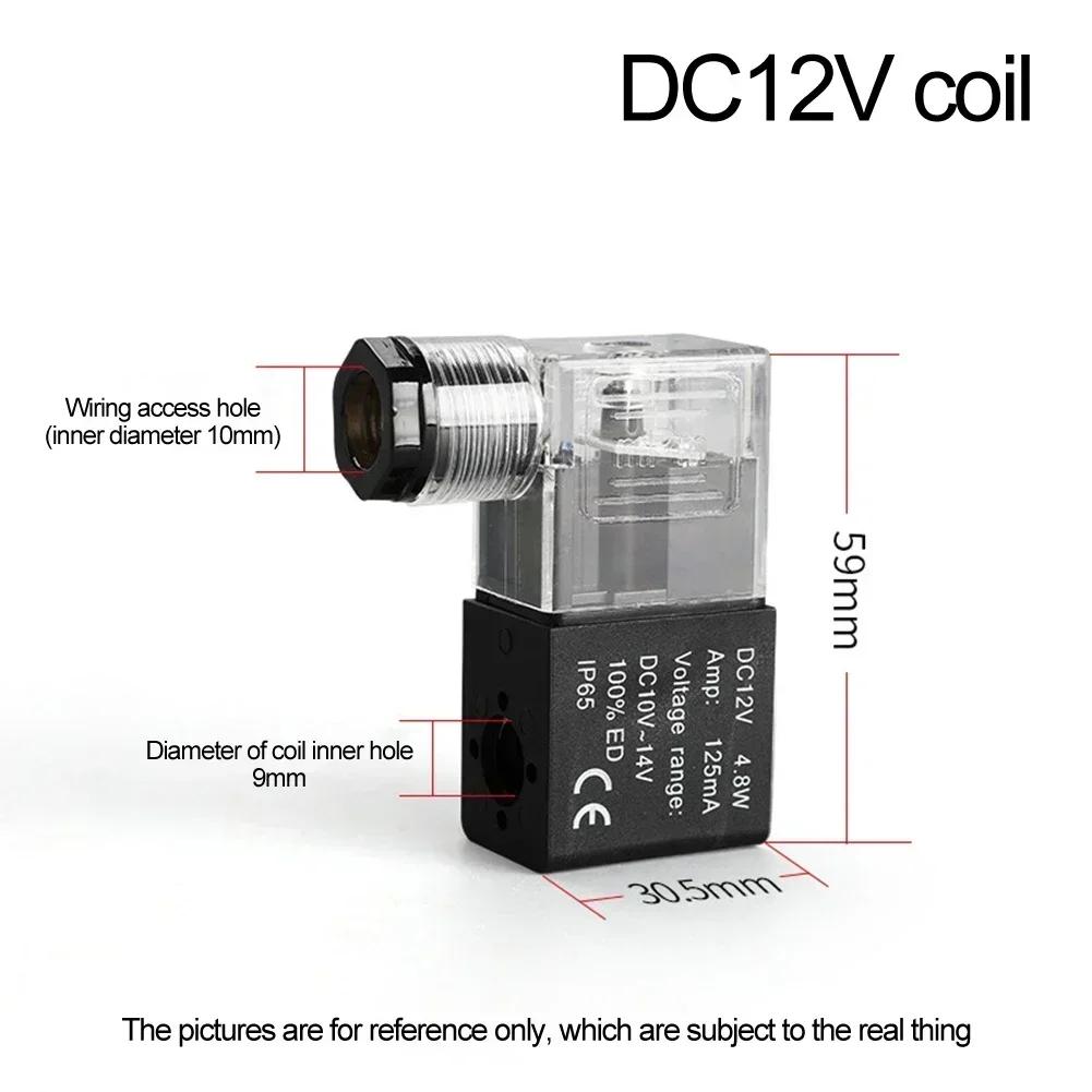 Pneumatic Solenoid Valve Coil Electrical Part DC24V 12V AC220V 110V Suitable For 4V210-08 3V110-06 4V220 4V230 Solenoid Valve Co