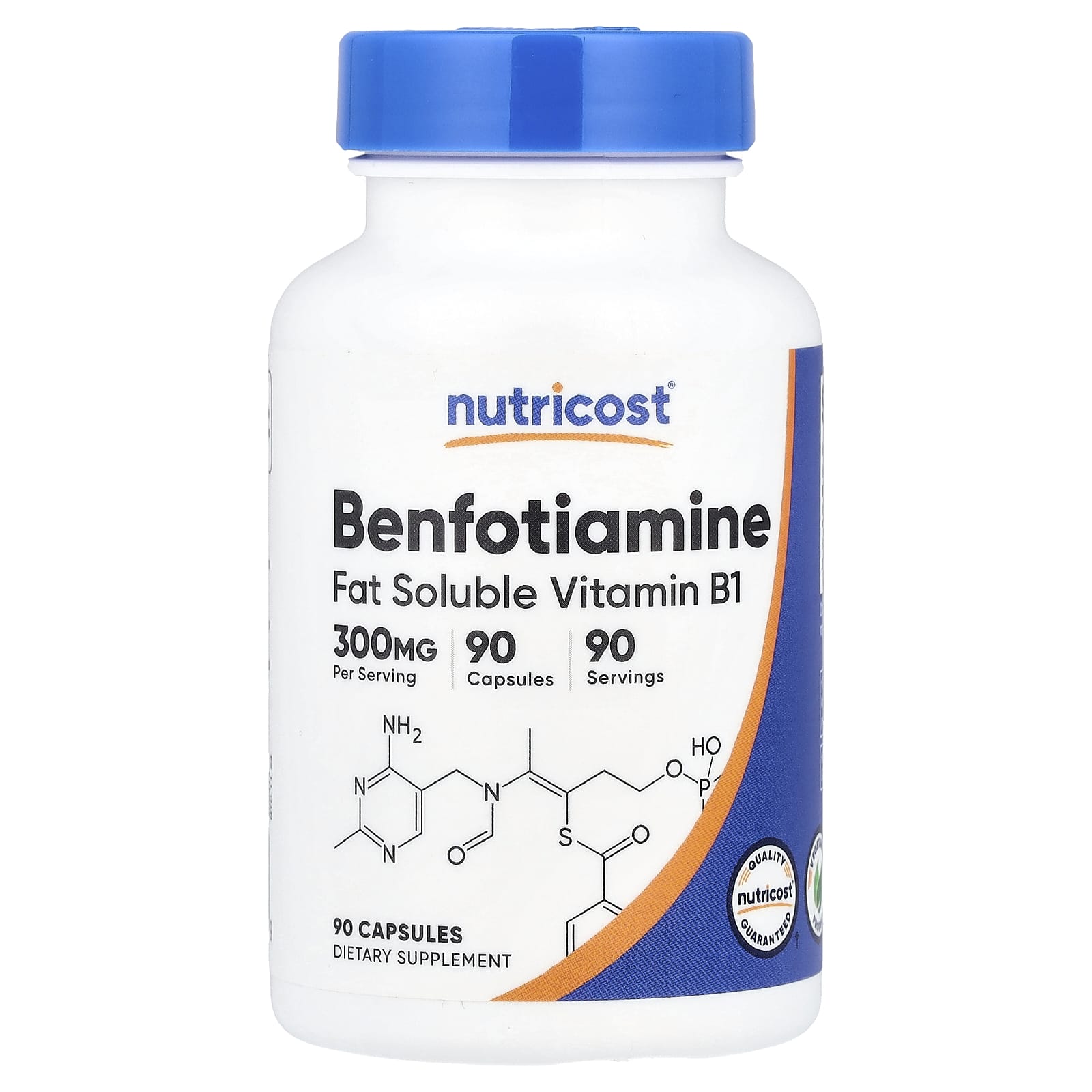 

Benfotiamine, Fat-Soluble Vitamin B1, 300Mg, 90 Capsules