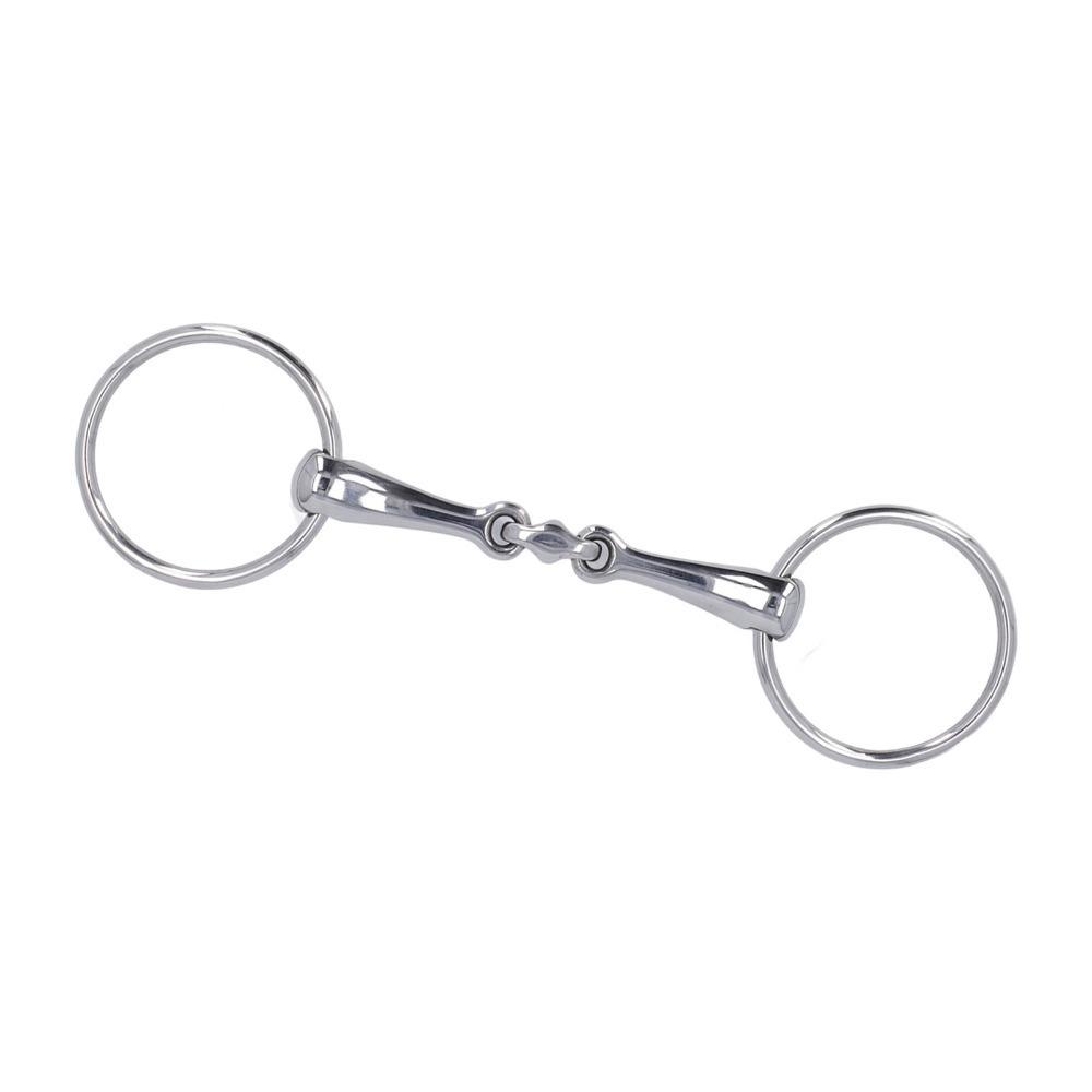 Stainless Steel Horse Snaffle Bit Flexible Jointed Links Horse Mouth Bit All Horses серебряный