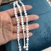 Natural White Mother-of-Pearl Star Bead Strand, 18 Cm, 8x8 Mm Shell Beads for DIY Jewelry Making (Bracelets and Necklaces)