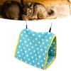 Bird Bed Foldable Portable Comfortable Flannel Triangular  ing Bird Hammock with Hooks for Parrots Hamsters