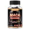 Maca Root 36000mg Capsules, Black Red Yellow Maca with American Ginseng, 120 Capsules for Energy & Stamina Support