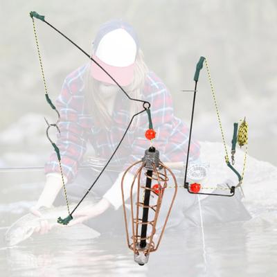 MUQZI Acessório esportivo Gaiola de isca de pesca simples durável pequena resistente ao desgaste