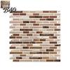 Flexible PET Wall Tiles 3D Gel Faux Mosaic Stickers, Easy Peel & Stick Backsplash Tile Oil-proof Decals for Stove Vintage Brick Wallpaper Kitchen,
