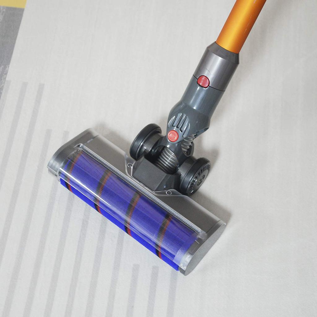 EZ Spares Replacement Brush Attachment for DYS and V11 Soft Roller Cleaner Head with Bumper Big and Rotation V7, V8, V10, Floors, Strip, Suction,