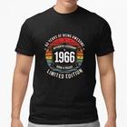 1966 60th Birthday Shirt Vintage 60 Years Old Limited Edition Gift Tee Cotton XL