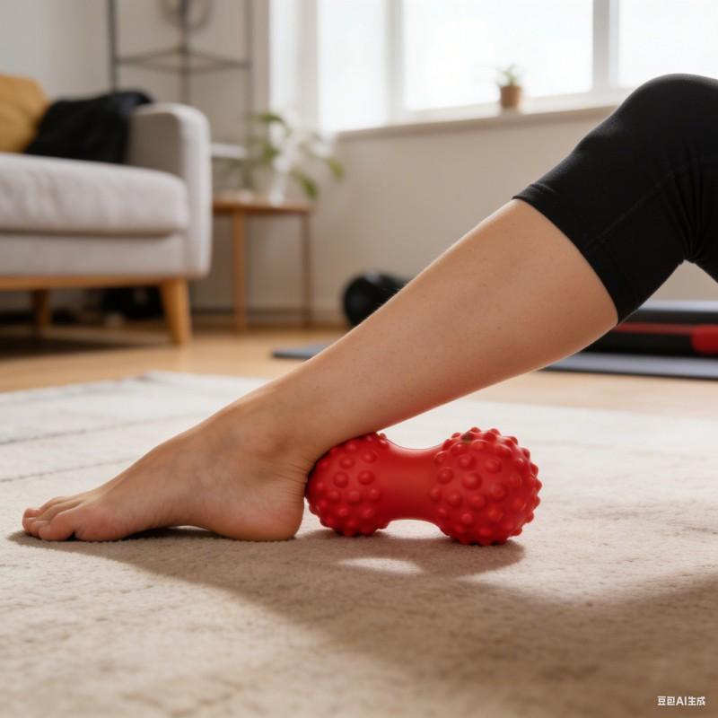 Foam Massage Ball Feet Back Shoulders Relief Non-Inflatable ABS Yoga Therapy Roller Peanut Shape