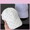 Style Cotton Baseball Cap With Star Print For Women Sun Sunshade Summer Wear