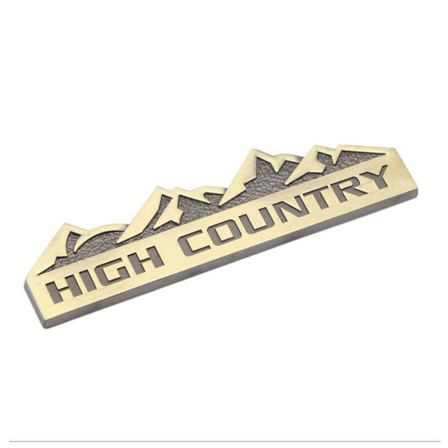 HIGH COUNTRY letter car stickers for all off-road models Highland area pattern Body modification accessories Rear trunk decorate