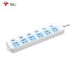 BULL GN-317 6-Outlet Power Strip with Individual Switches CN plug (adapter included)