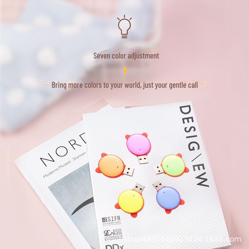 Sprachgesteuertes LED-Katzen-Nachtlicht für Smart Homes.