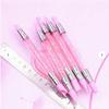 5-Piece Double-Ended Nail Art Silicone Pen Set: Embossing, Powder Dipping, Pressing, Clay Smearing, Mirror Powder Tool.