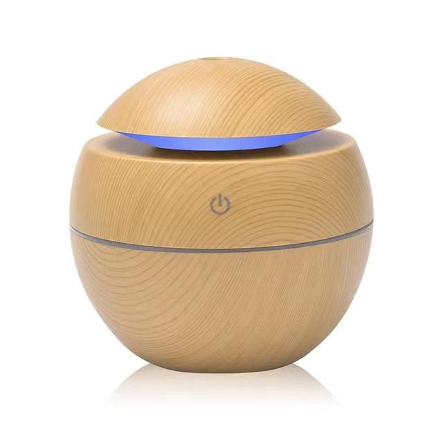 Wood Grain Mushroom Aromatherapy Humidifier Vase with Large Mist Output