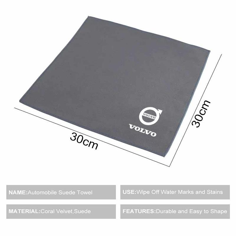 cujgl8 Car Wash Towel Car Cleaning Drying Cloth Car Wash Towel Auto Cleaning Accessories For Volvo XC60 XC40 XC90 S90 V60 S60 V90 C40