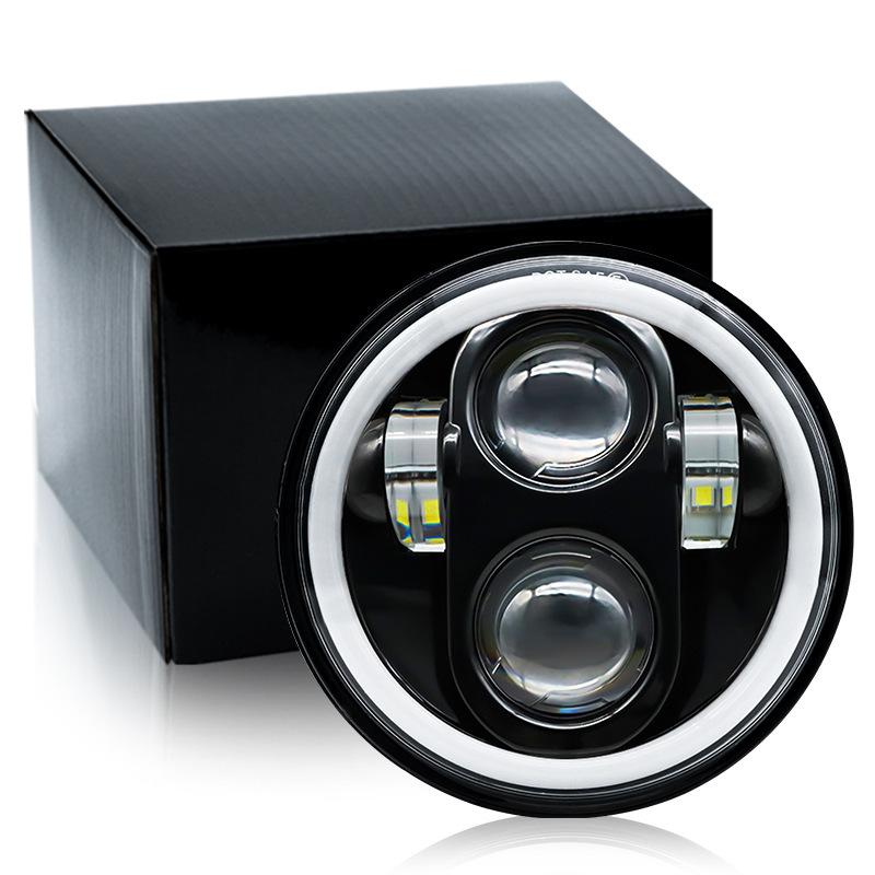 

Harley Wrangler 5-дюймовые .75Led фары, Модифицированные мотоциклетные фары, Ангельские глазки с дневными ходовыми огнями