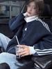 Men's Autumn Slim Fit Stand-Collar Three-Stripes Embroidered Baseball Jacket
