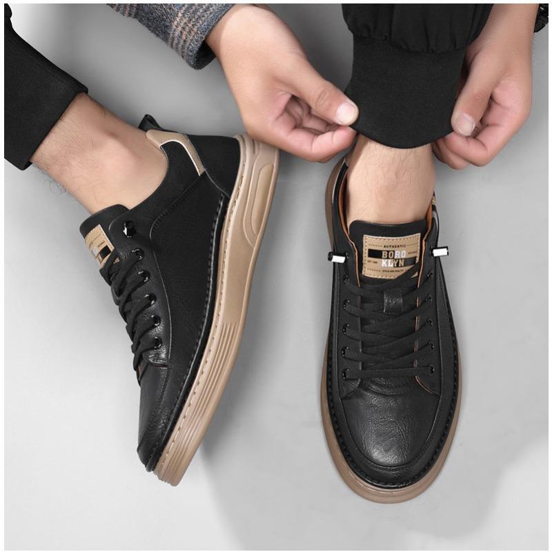 Модные повседневные кроссовки весна-осень на платформе для мужчин — фото 7