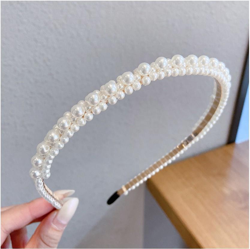 French Retro High Crown Wide-Brimmed Plush Headband for Face Washing and Outings