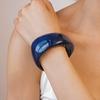 Fashionable Exaggerate Wide Resin Bracelets Chunky Metal Bracelet Jewelry Autumn Winter Vintage Bangle For Women