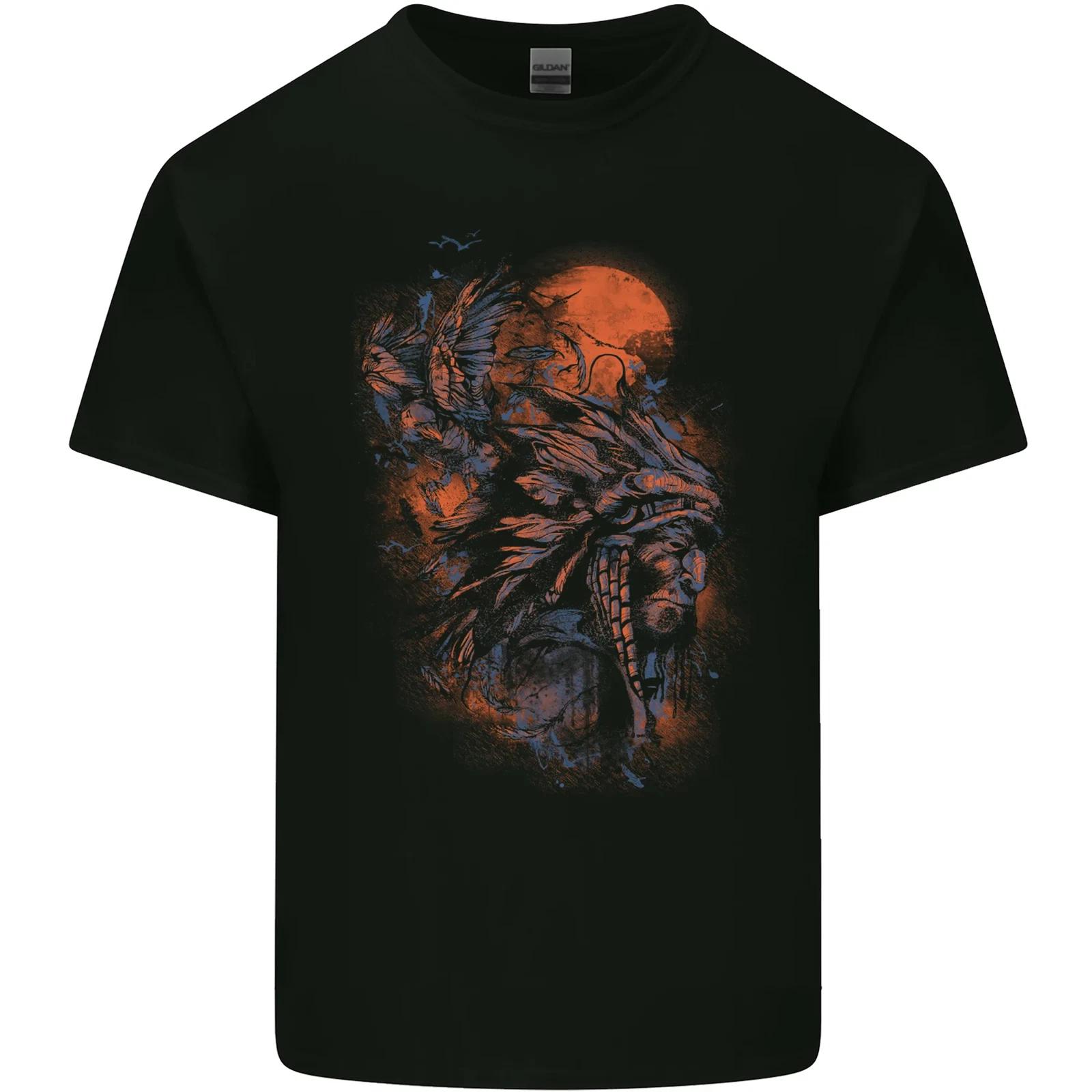 Native American Indian Headdress Apache Kids T-Shirt Childrens S