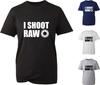 I Shoot Raw Tshirt Photography Photographer Funny Wedding Dad Birthday Gift Top