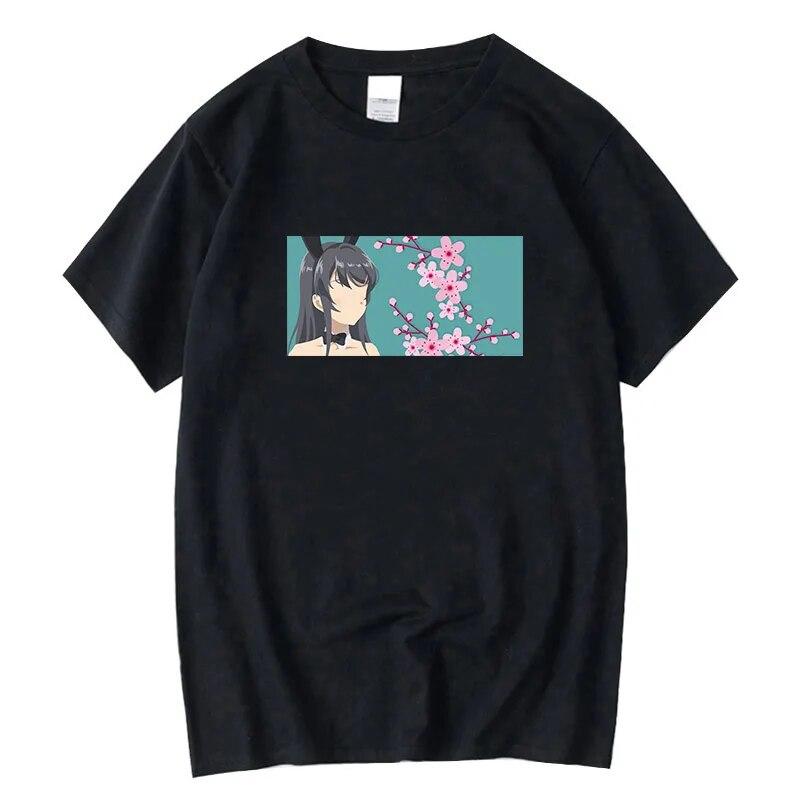 New Sexy Bunny T-shirt Anime Hentai Kawasaki Mai Sakurajima Waifu Japan Harajuku Harajuku Unisex Shirt New