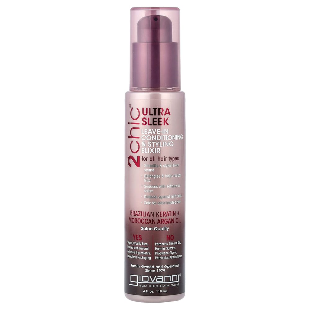 Giovanni Ultra-Sleek Leave-In Conditioning Styling Elixir 118ml