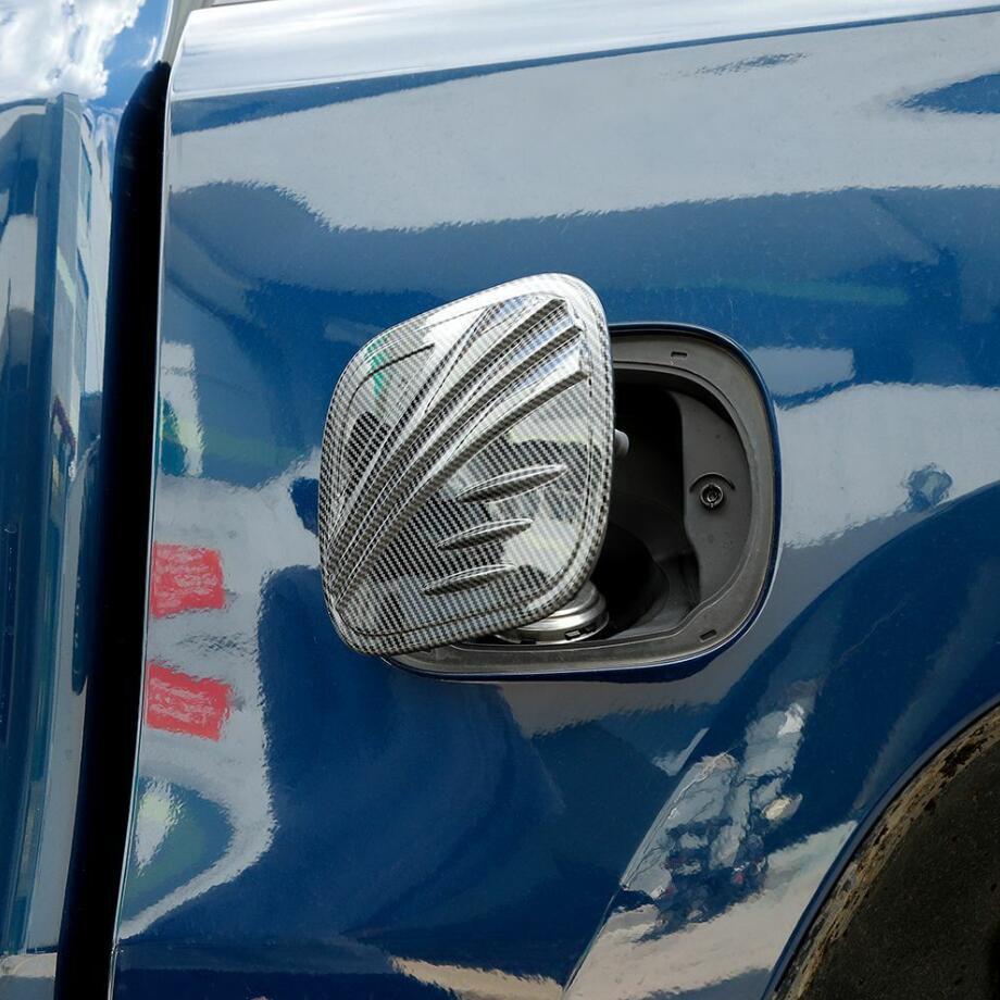 For 2019-2024 Dodge RAM 1500 Carbon Fiber Fuel Filler Gas Tank Cap Cover Trim 1P