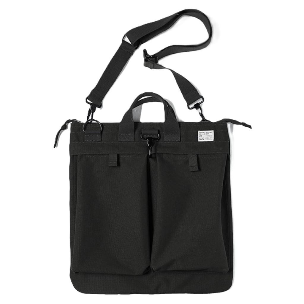 Tsutaeru Military Helmet Bag with Shoulder Strap Tote Shoulder American Green / Bag, 2-Way Bag, Bag, Military, Casual, Vintage, Women's, Men's, Black,