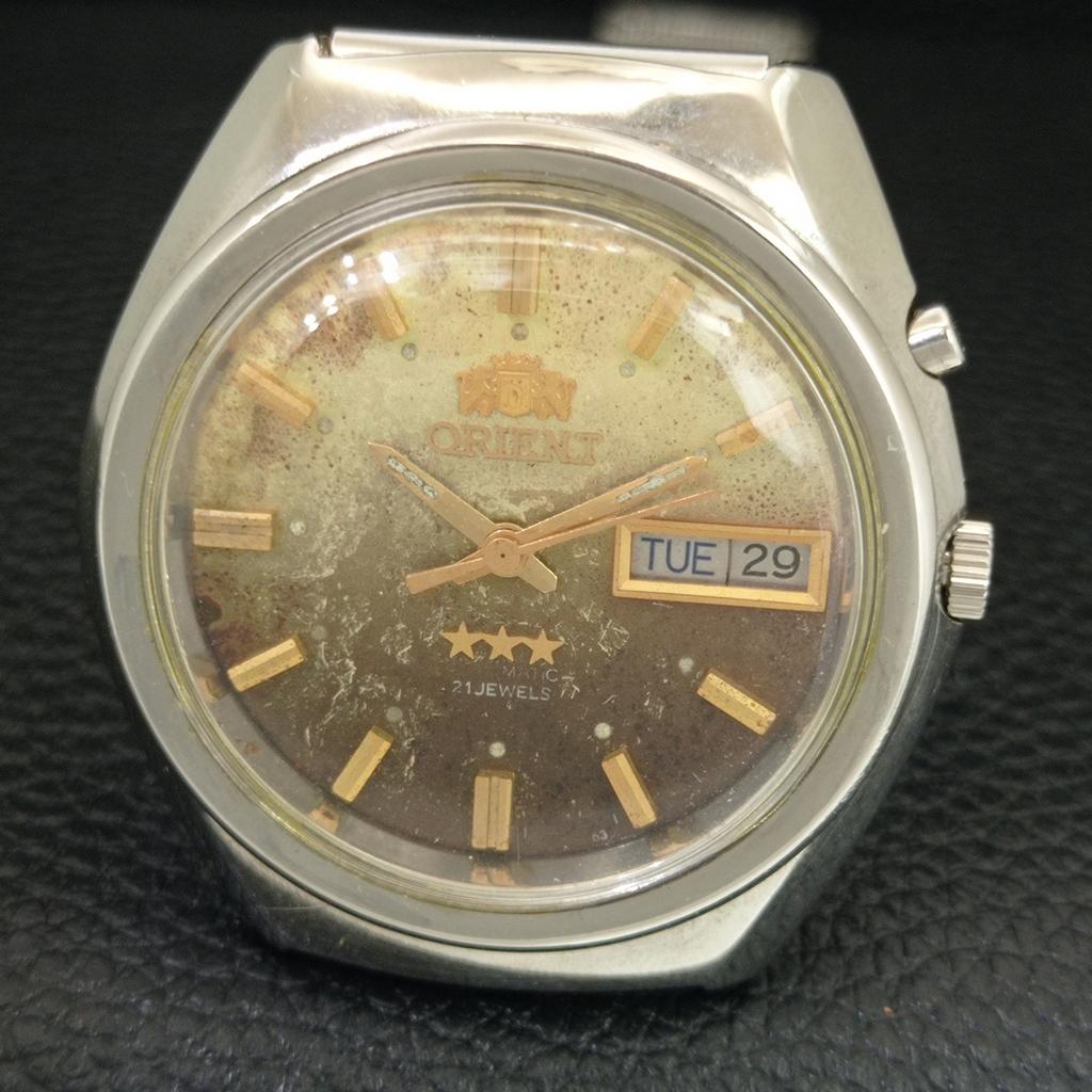 ЯПОНСЬКИЙ ВІНТАЖНИЙ ORIENT АВТОМАТИЧНИЙ 46941 ЧОЛОВІЧИЙ ГОДИННИК З ОРИГІНАЛЬНИМ ЦИФЕРБЛАТОМ a704958-1