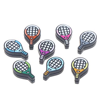Tennis Racket Shape Multi-Color Shock Absorber Silicone Sports Durable Tennis Squash Badminton Staff Accessories