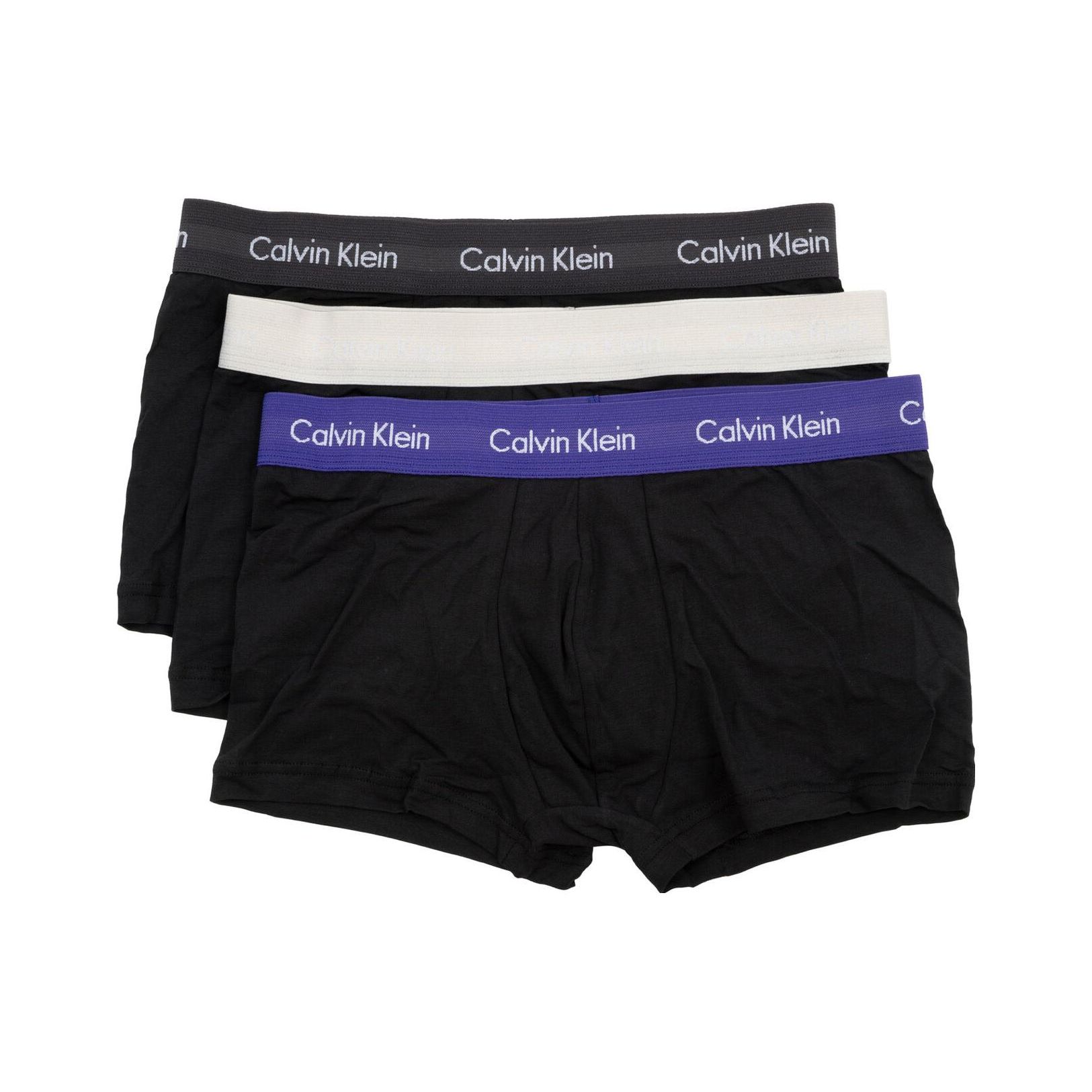 

Calvin Klein Мужские трусы-боксеры с эластичной талией и принтом букв, 3 шт., черные U2664GH4X S
