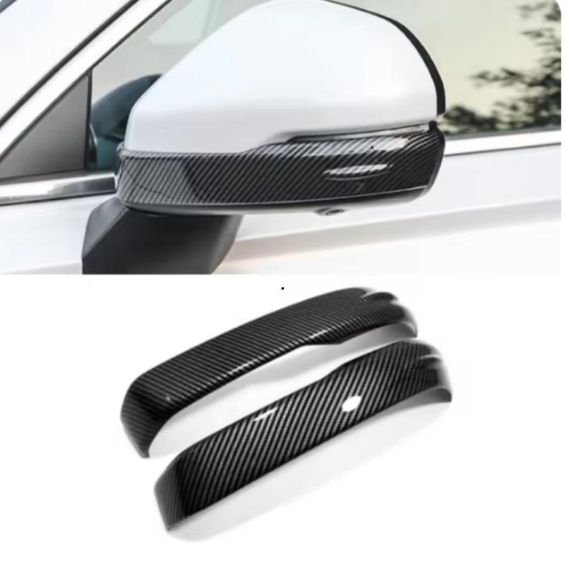 Car Decoration Door Mirror Cover For Honda CRV /XRV/ZRV  2024 Carbon Fiber Chrome Silver Rain Deflector Styling