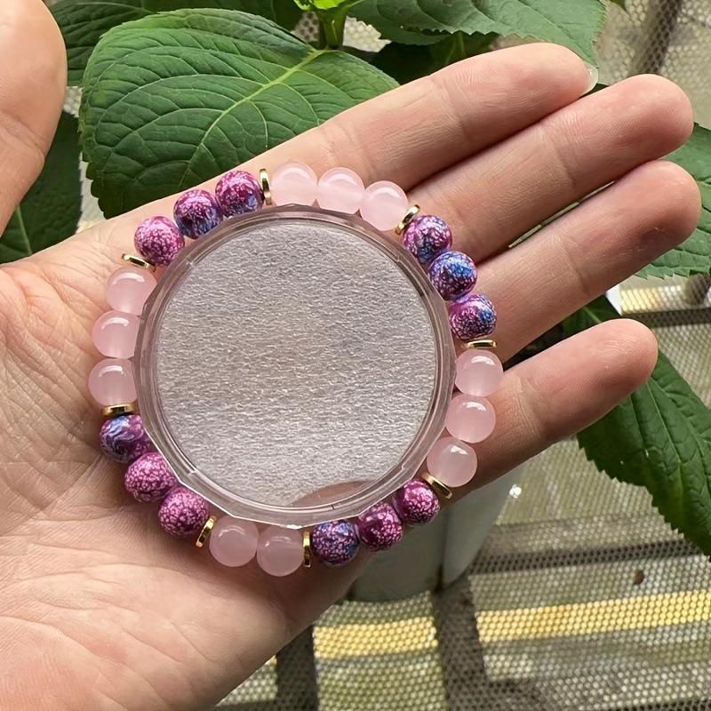 Attract Love Bracelet Women's Colorful Imperial Jasper and Rose Quartz Beaded Bracelets