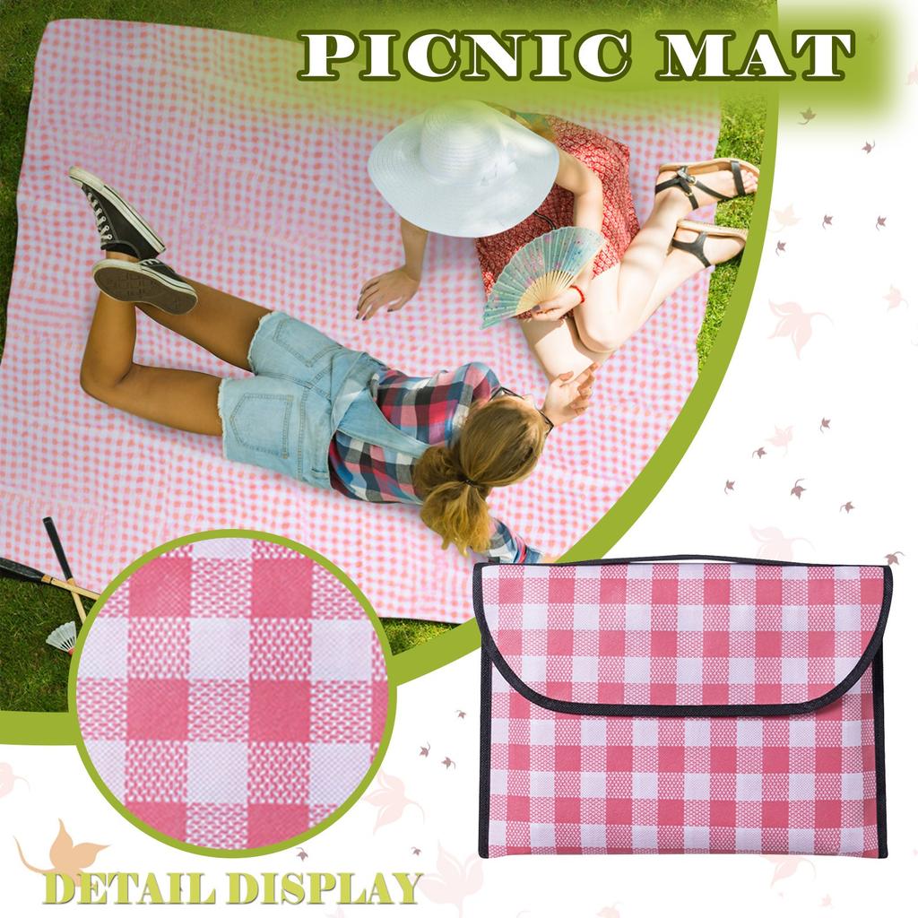 Picnic Blanket Outdoor Sand Beach Mat Pad Rug With Strap