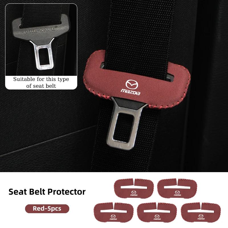 2025 Hot Car Seat Belt Clip Protector Seatbelt Buckle Plug Protective Cover For Mazda 3 6 2 5 Axela Atenza Demio CX3 CX5 MX3 MX5