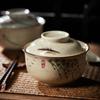 6,5palcová miska na ramen v japonském stylu s víkem, keramická miska na instantní nudle na polévku, rýžové nudle a kaši, kuchyňské nádobí